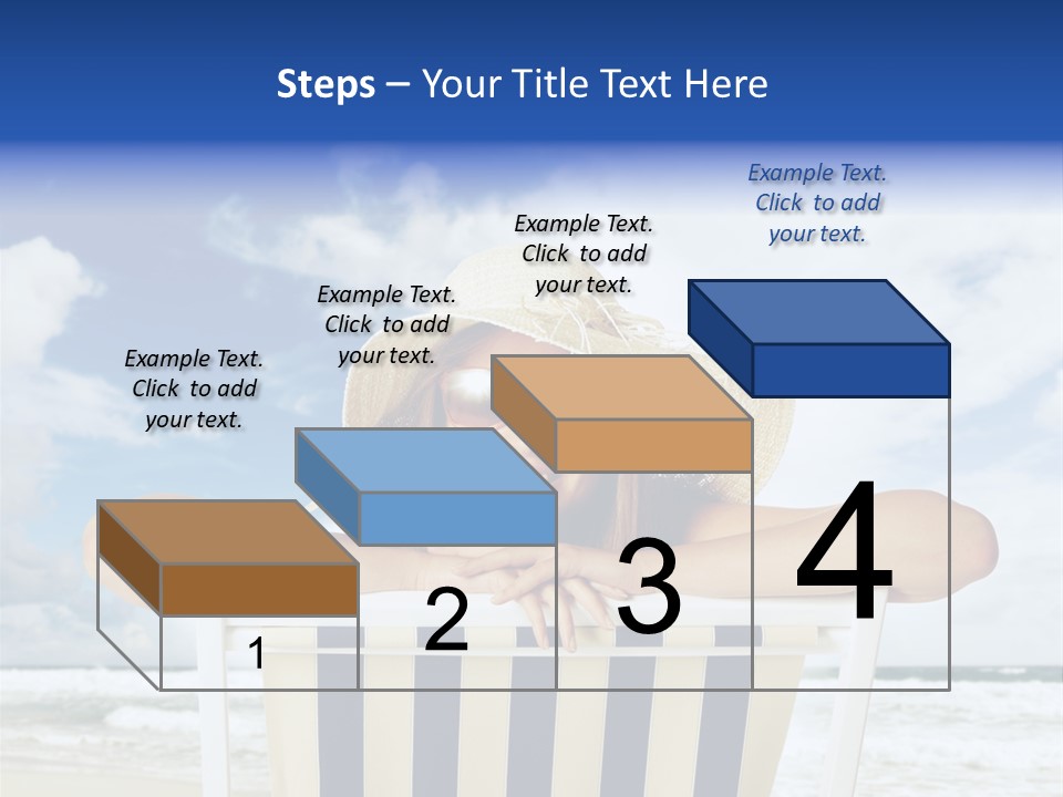 Portrait Copy Space Vacations PowerPoint Template