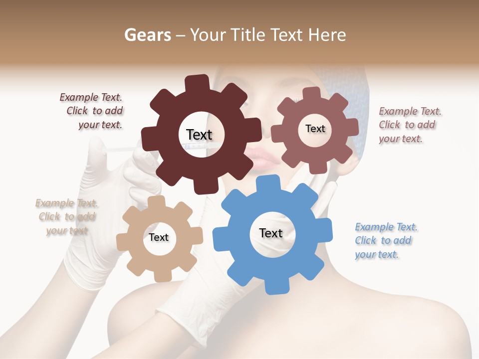 Cosmetic Beauty Needle PowerPoint Template