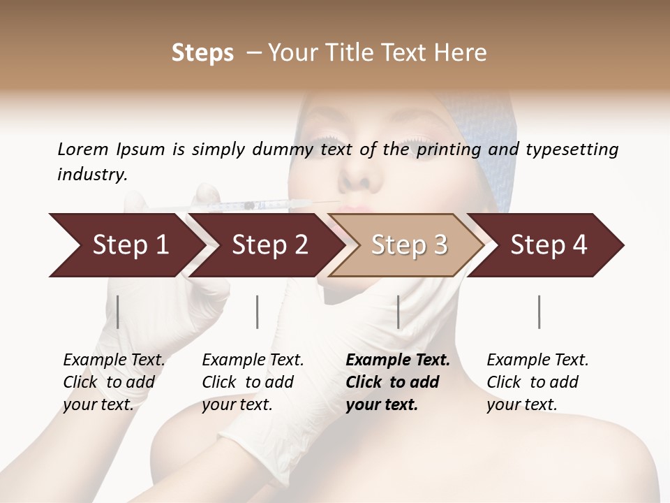 Cosmetic Beauty Needle PowerPoint Template