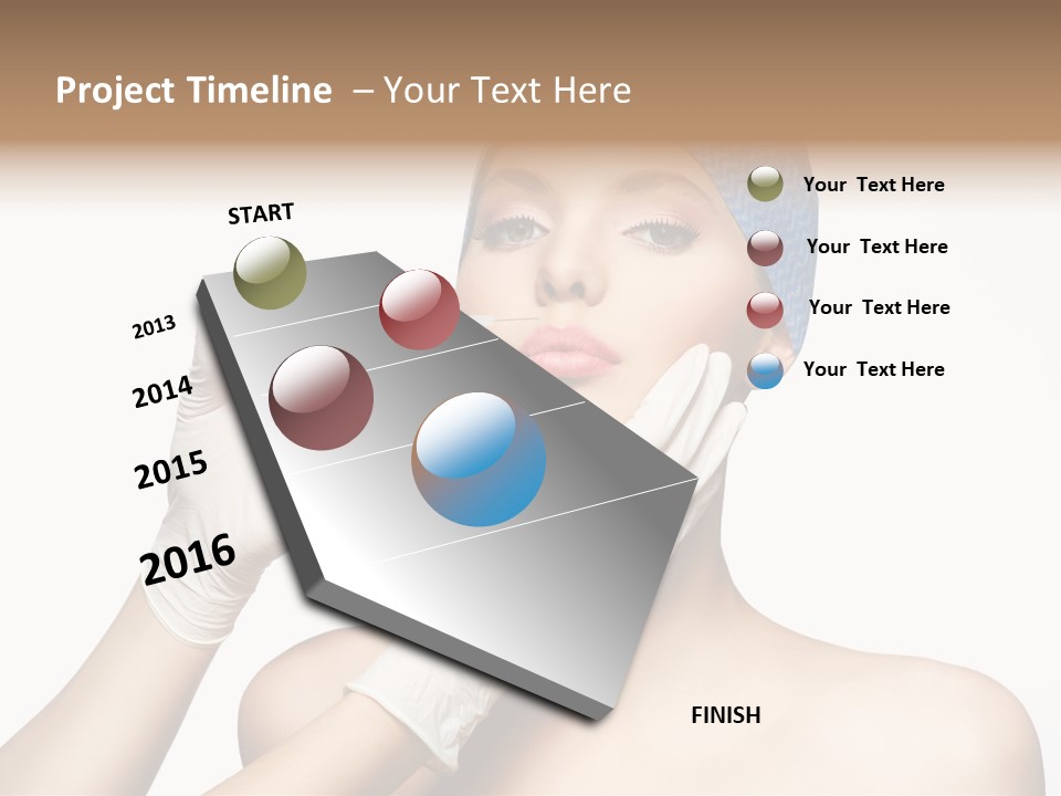 Cosmetic Beauty Needle PowerPoint Template