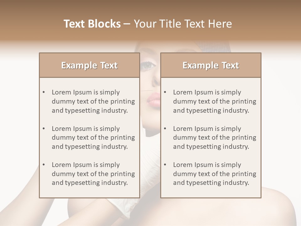 Cosmetic Beauty Needle PowerPoint Template