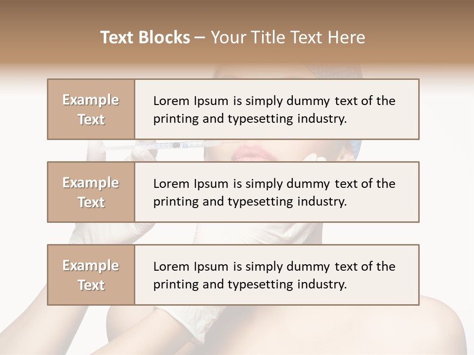 Cosmetic Beauty Needle PowerPoint Template