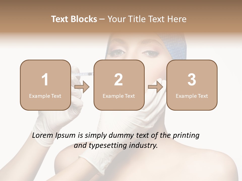 Cosmetic Beauty Needle PowerPoint Template