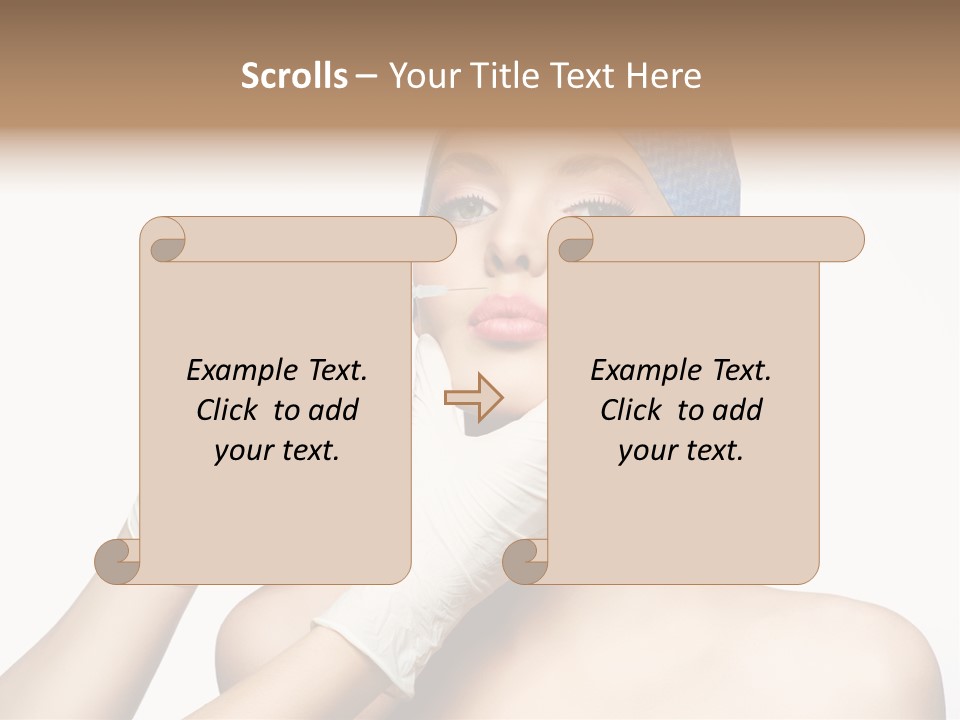 Cosmetic Beauty Needle PowerPoint Template