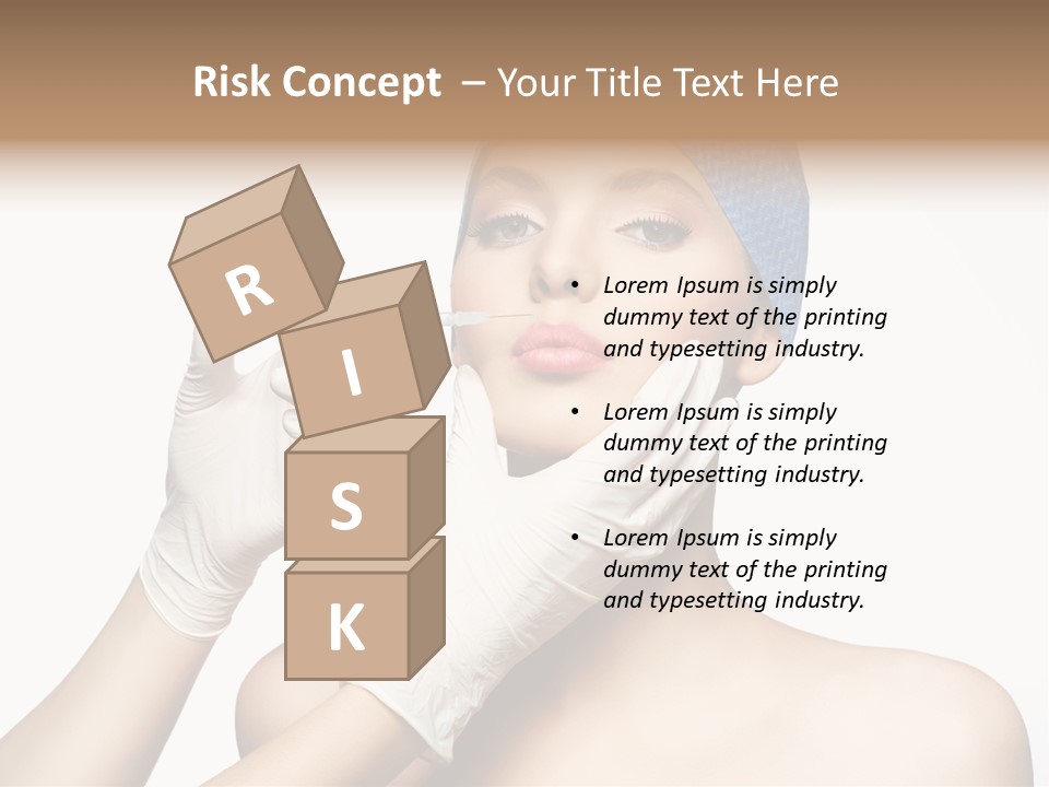 Cosmetic Beauty Needle PowerPoint Template