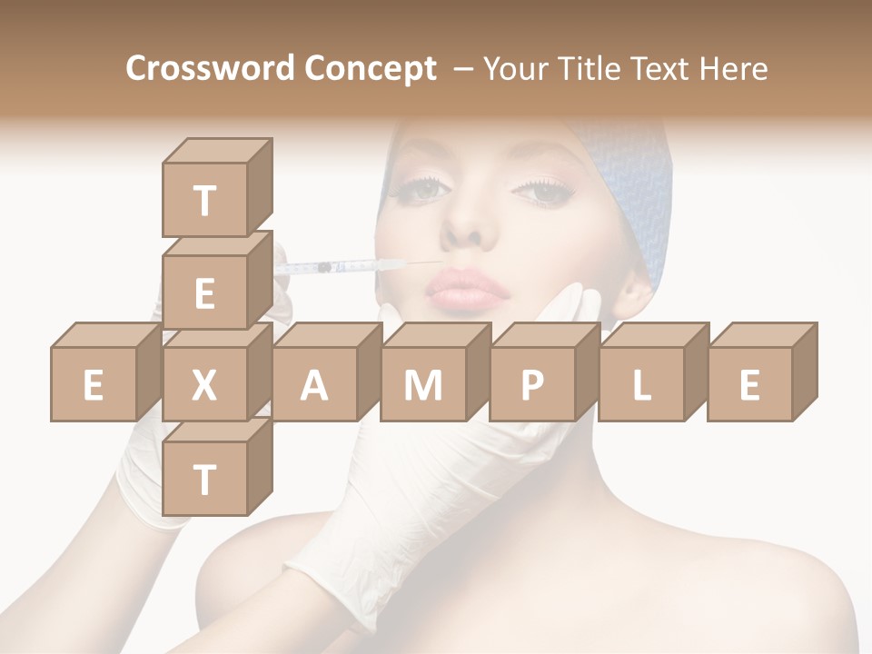 Cosmetic Beauty Needle PowerPoint Template