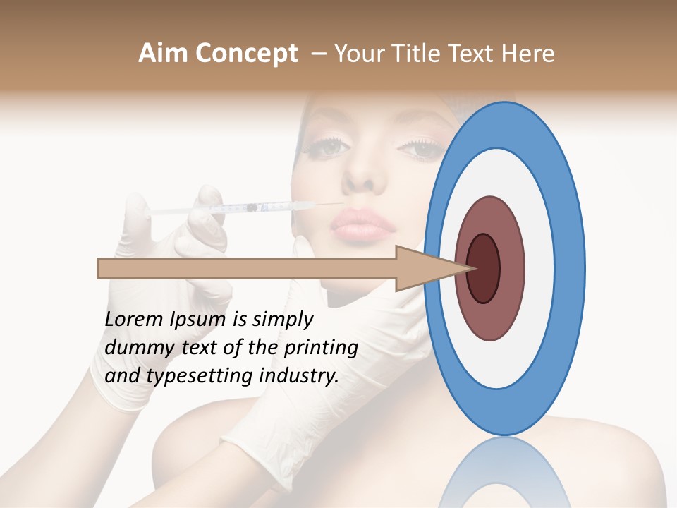 Cosmetic Beauty Needle PowerPoint Template