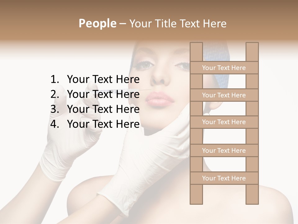 Cosmetic Beauty Needle PowerPoint Template