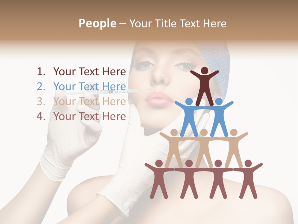 Cosmetic Beauty Needle PowerPoint Template