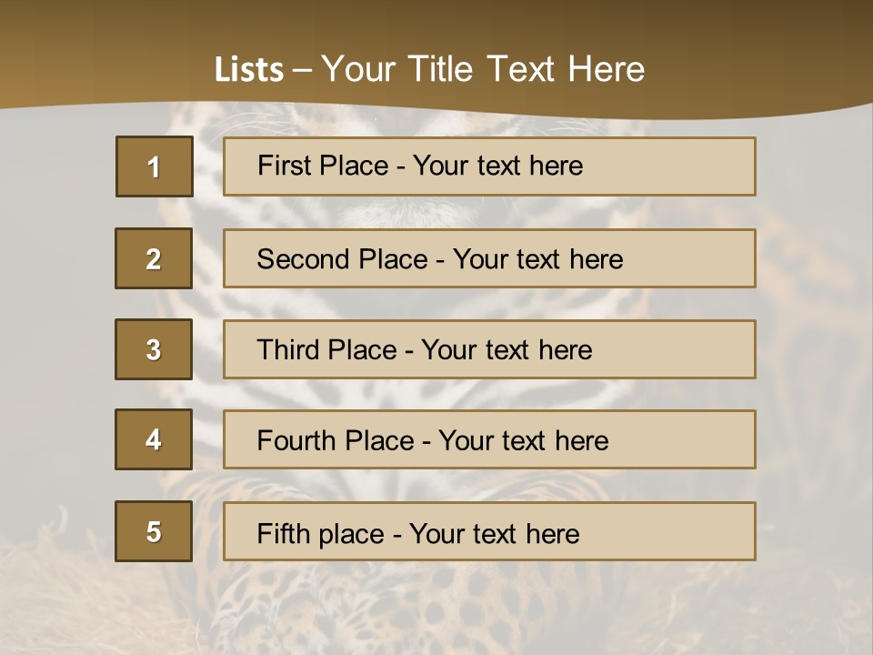 Portrait Panther Angry PowerPoint Template