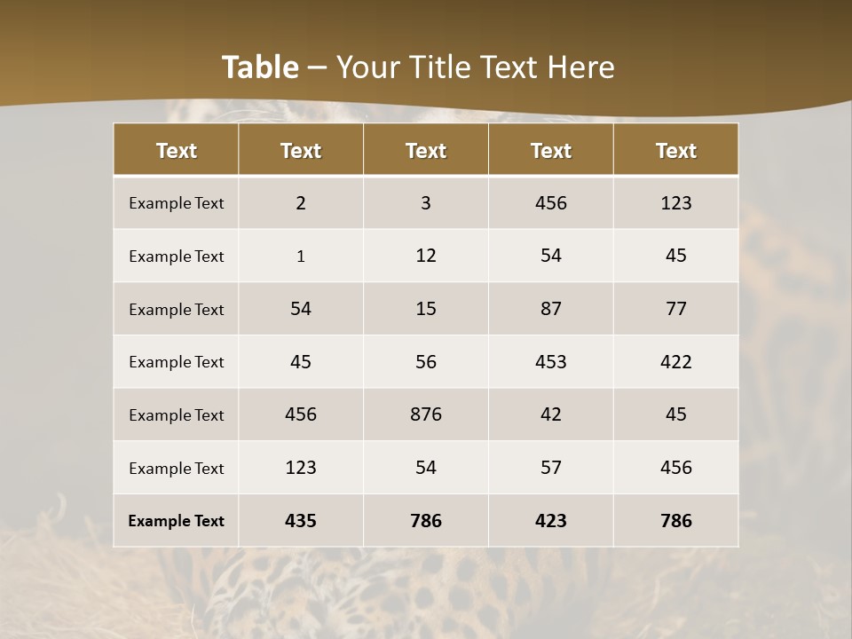 Portrait Panther Angry PowerPoint Template