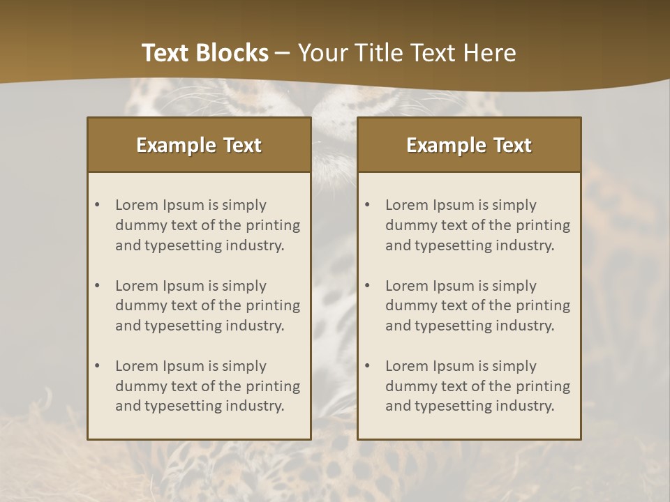 Portrait Panther Angry PowerPoint Template