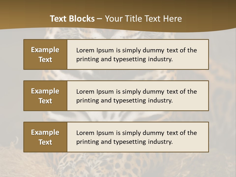 Portrait Panther Angry PowerPoint Template