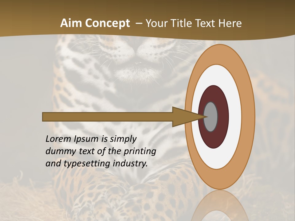 Portrait Panther Angry PowerPoint Template