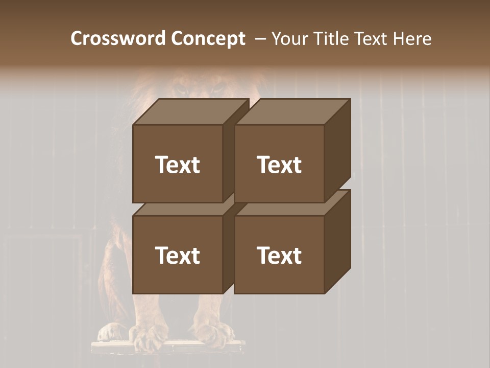 Lion Big Dangerous PowerPoint Template