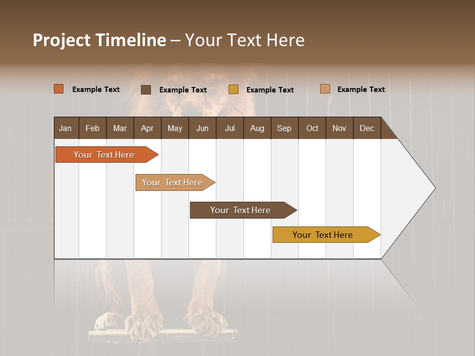 Lion Big Dangerous PowerPoint Template