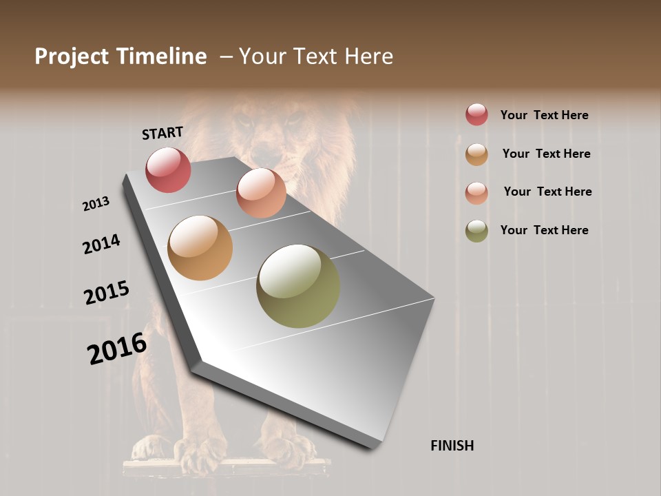 Lion Big Dangerous PowerPoint Template