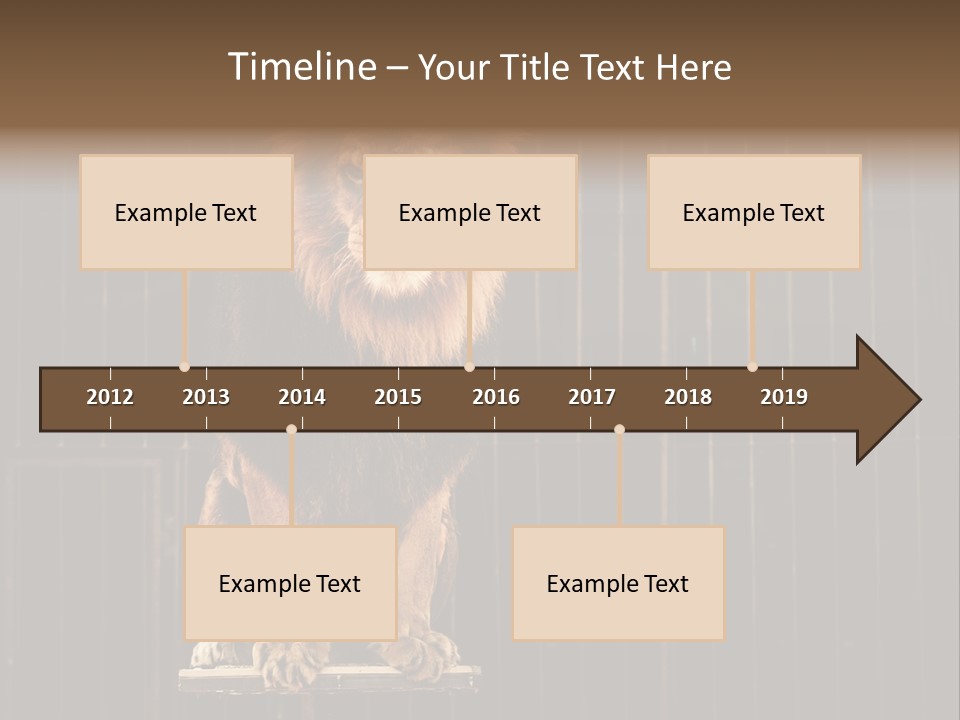 Lion Big Dangerous PowerPoint Template