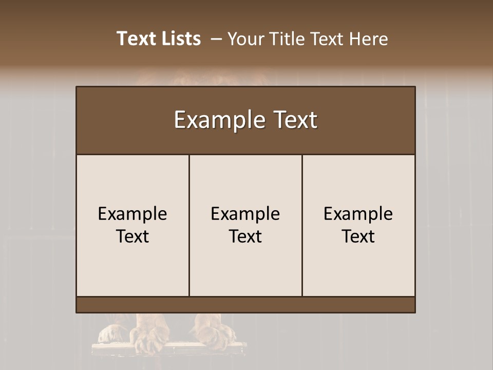 Lion Big Dangerous PowerPoint Template