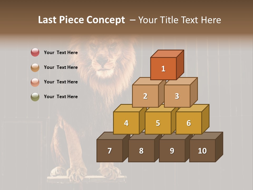 Lion Big Dangerous PowerPoint Template