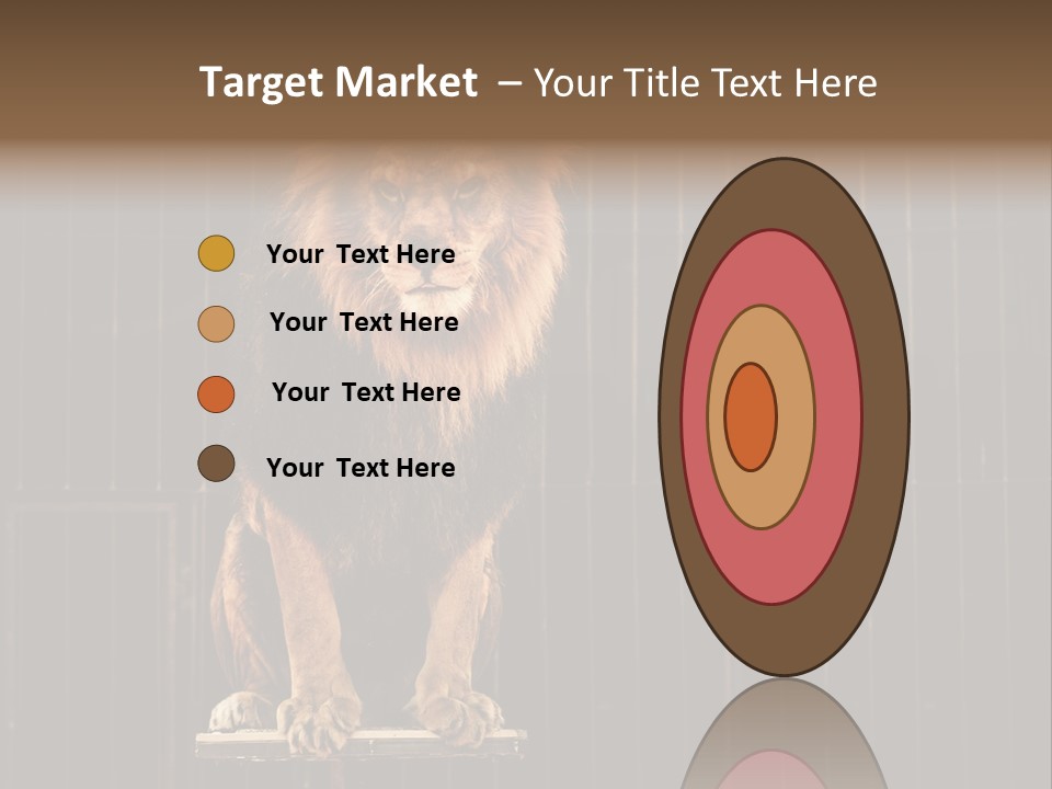 Lion Big Dangerous PowerPoint Template