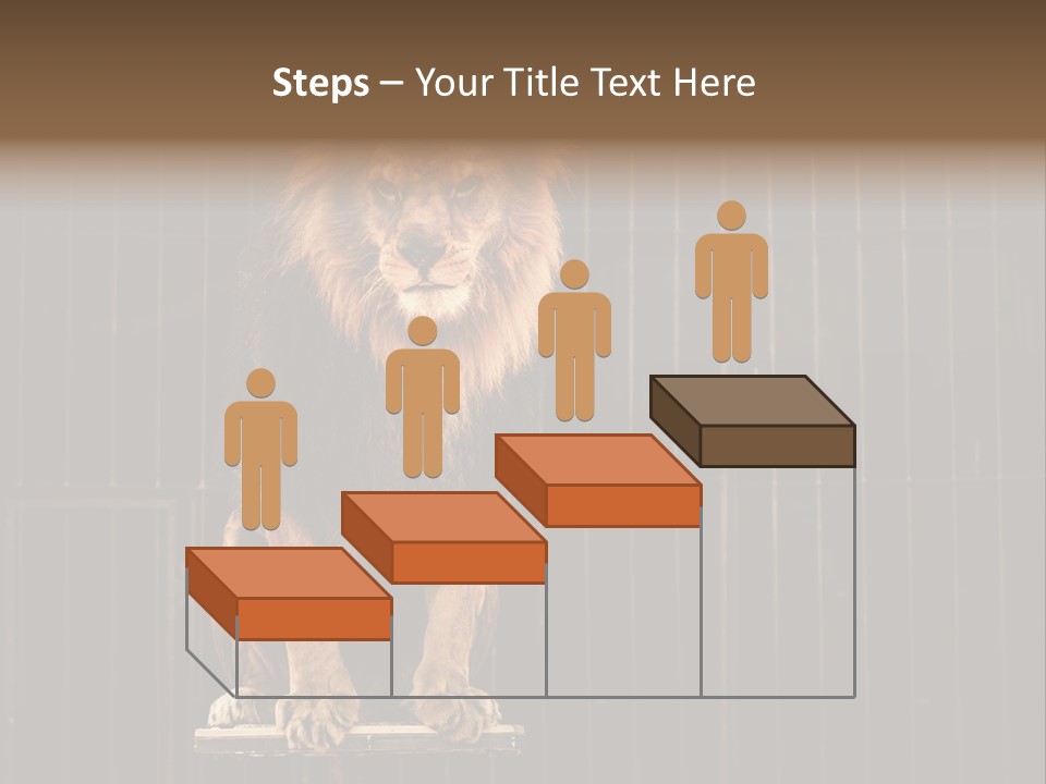 Lion Big Dangerous PowerPoint Template