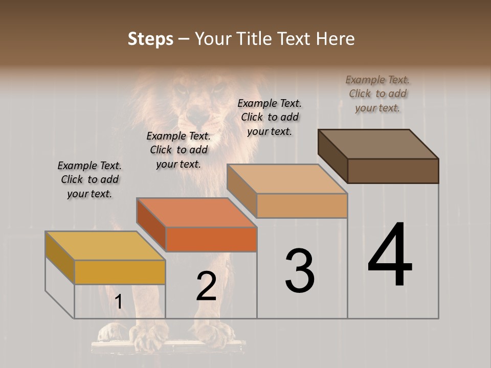 Lion Big Dangerous PowerPoint Template