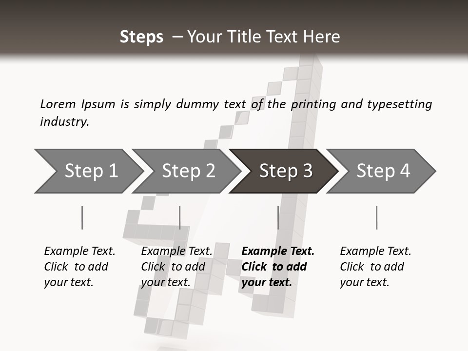 Icon Fly Background PowerPoint Template