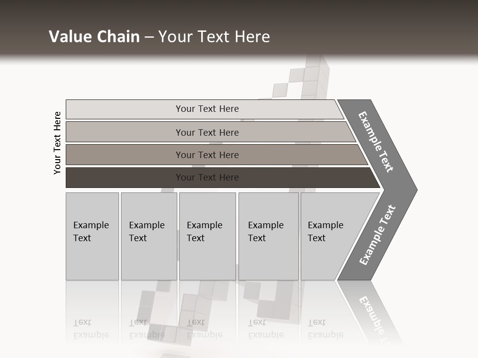 Icon Fly Background PowerPoint Template