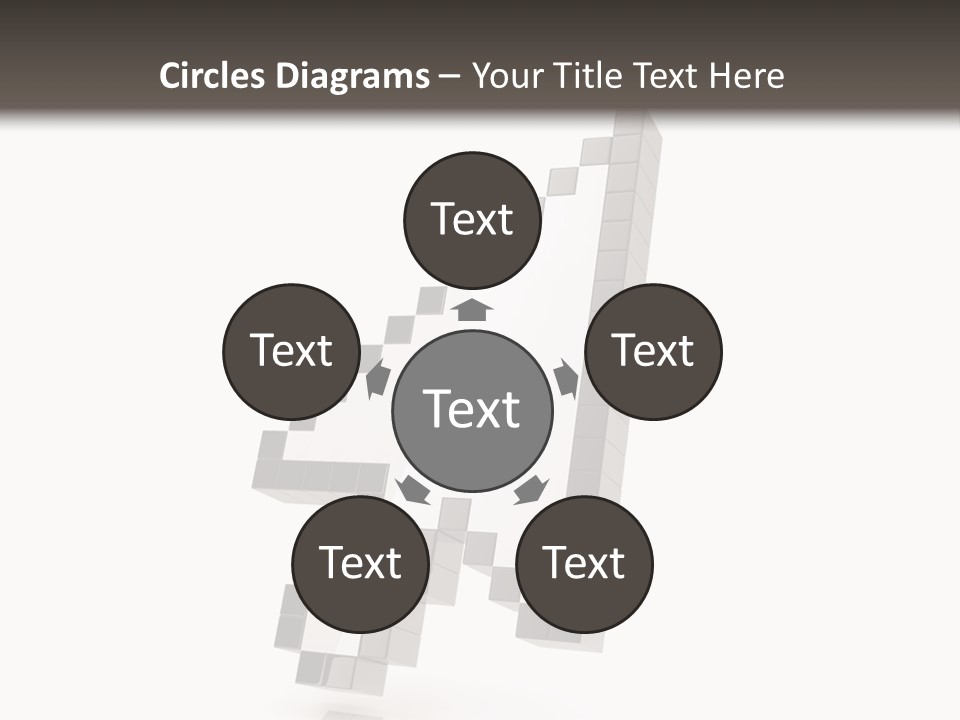 Icon Fly Background PowerPoint Template