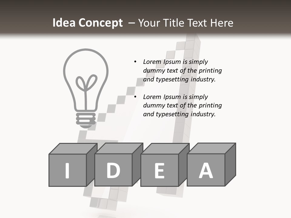 Icon Fly Background PowerPoint Template