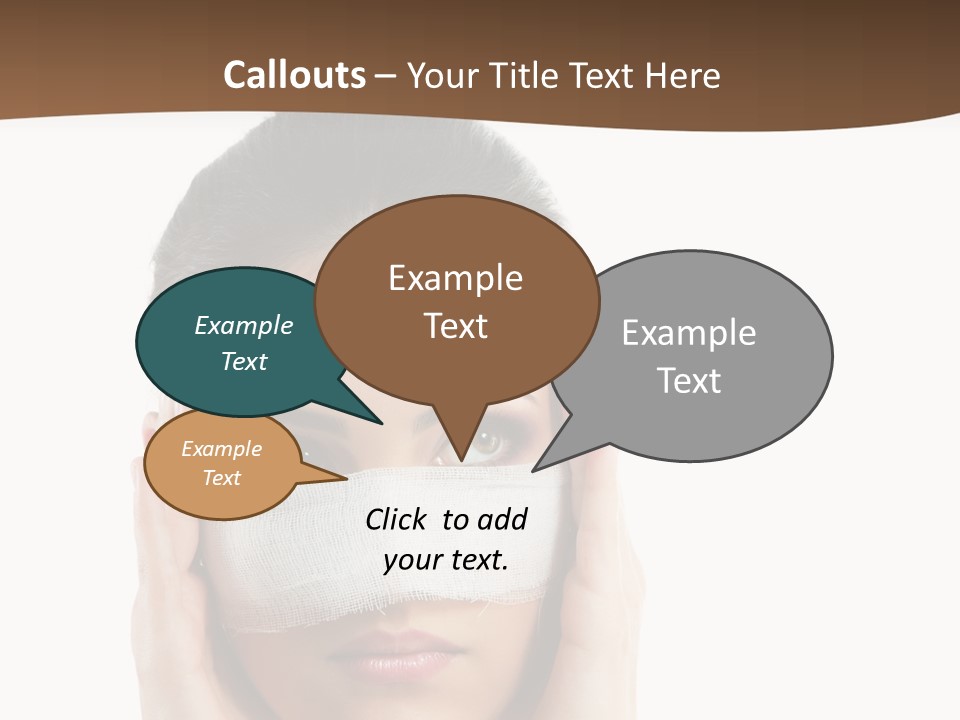 Adult Plastic Bandage PowerPoint Template