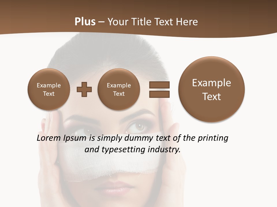 Adult Plastic Bandage PowerPoint Template