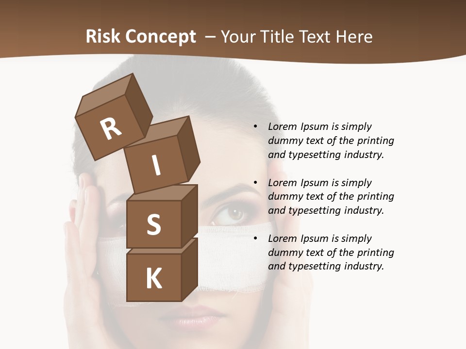 Adult Plastic Bandage PowerPoint Template