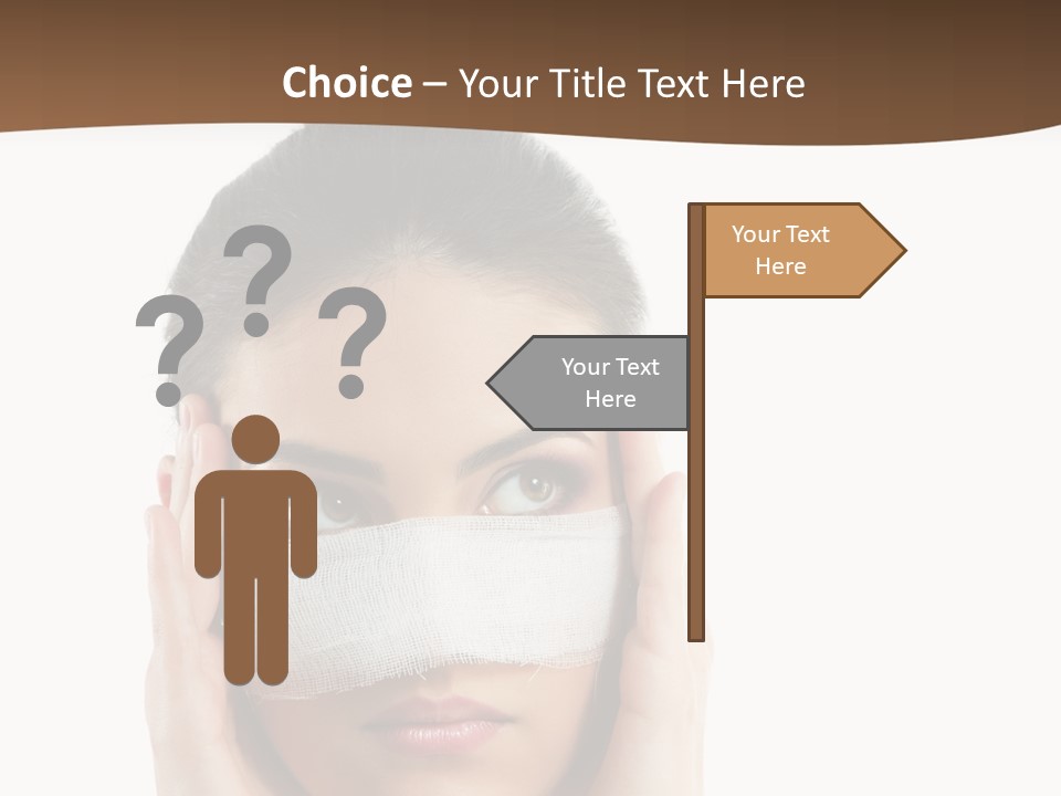 Adult Plastic Bandage PowerPoint Template