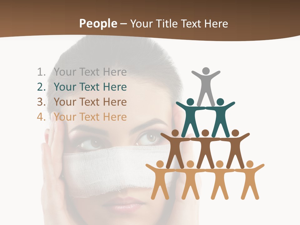 Adult Plastic Bandage PowerPoint Template
