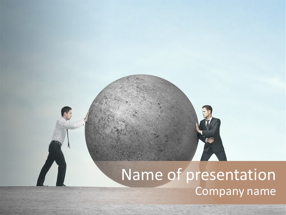 Opportunity Roll Stone PowerPoint Template