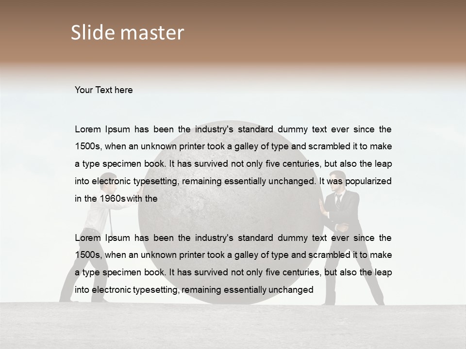 Opportunity Roll Stone PowerPoint Template