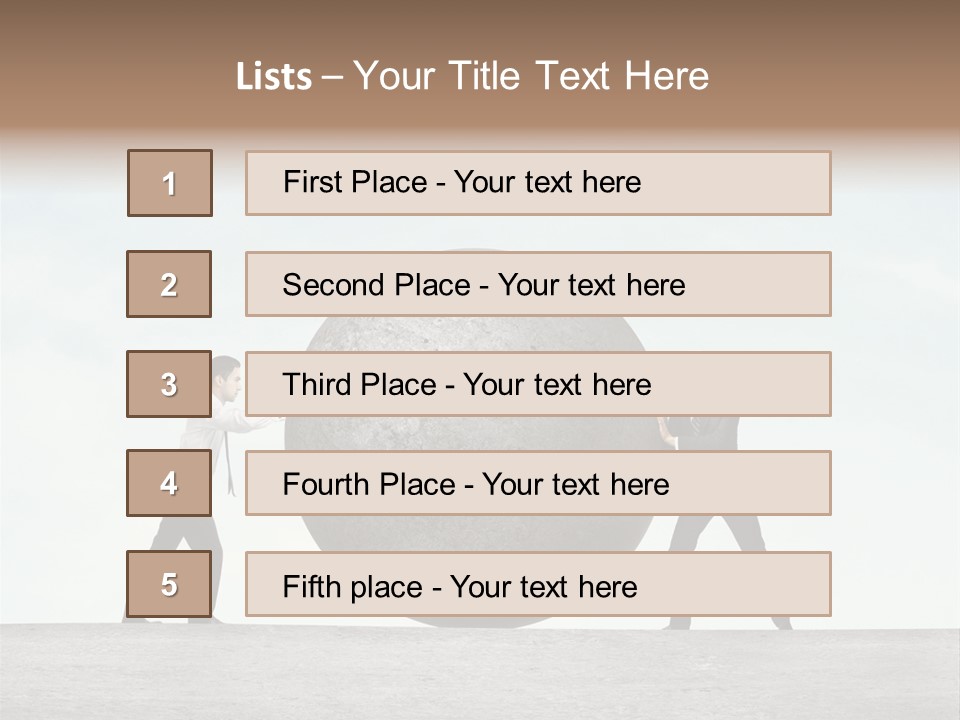 Opportunity Roll Stone PowerPoint Template