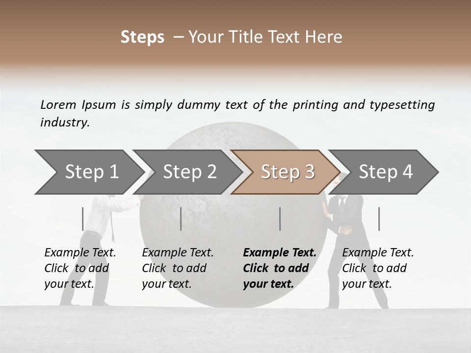 Opportunity Roll Stone PowerPoint Template