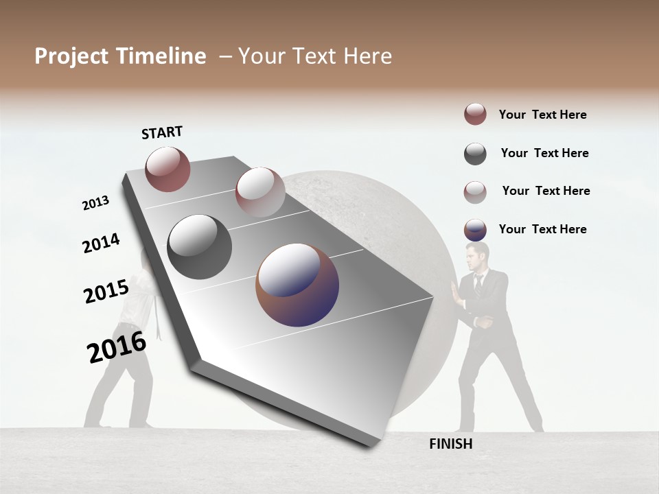 Opportunity Roll Stone PowerPoint Template