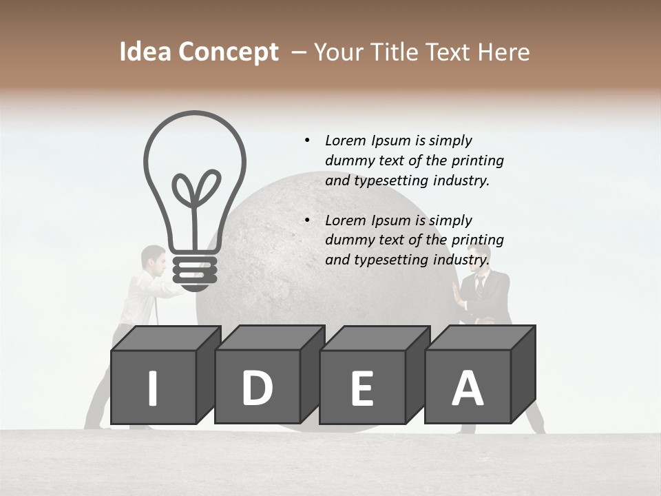 Opportunity Roll Stone PowerPoint Template