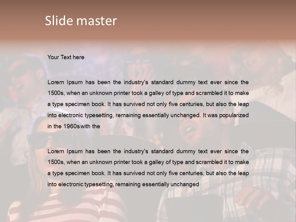 Relationship Entertain Person PowerPoint Template