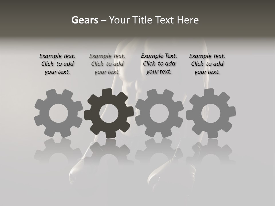 Sports Training Strongman Young Man PowerPoint Template