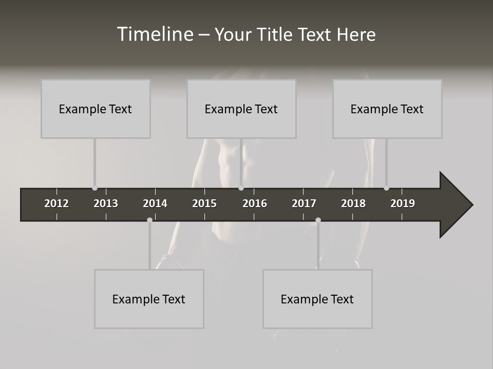 Sports Training Strongman Young Man PowerPoint Template
