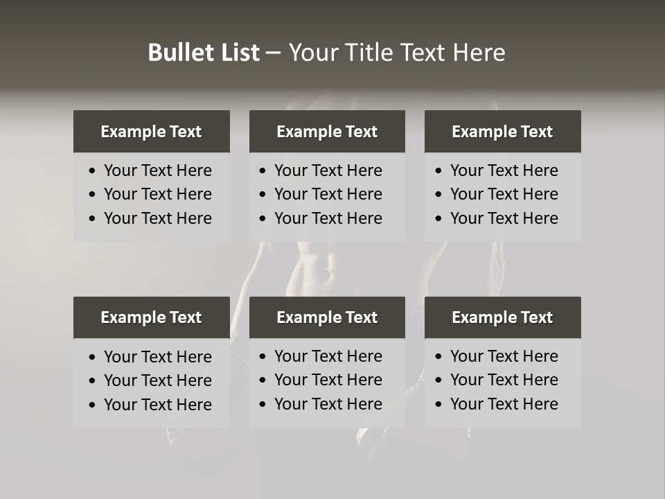 Sports Training Strongman Young Man PowerPoint Template