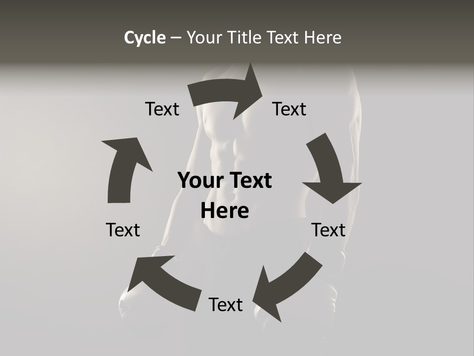 Sports Training Strongman Young Man PowerPoint Template