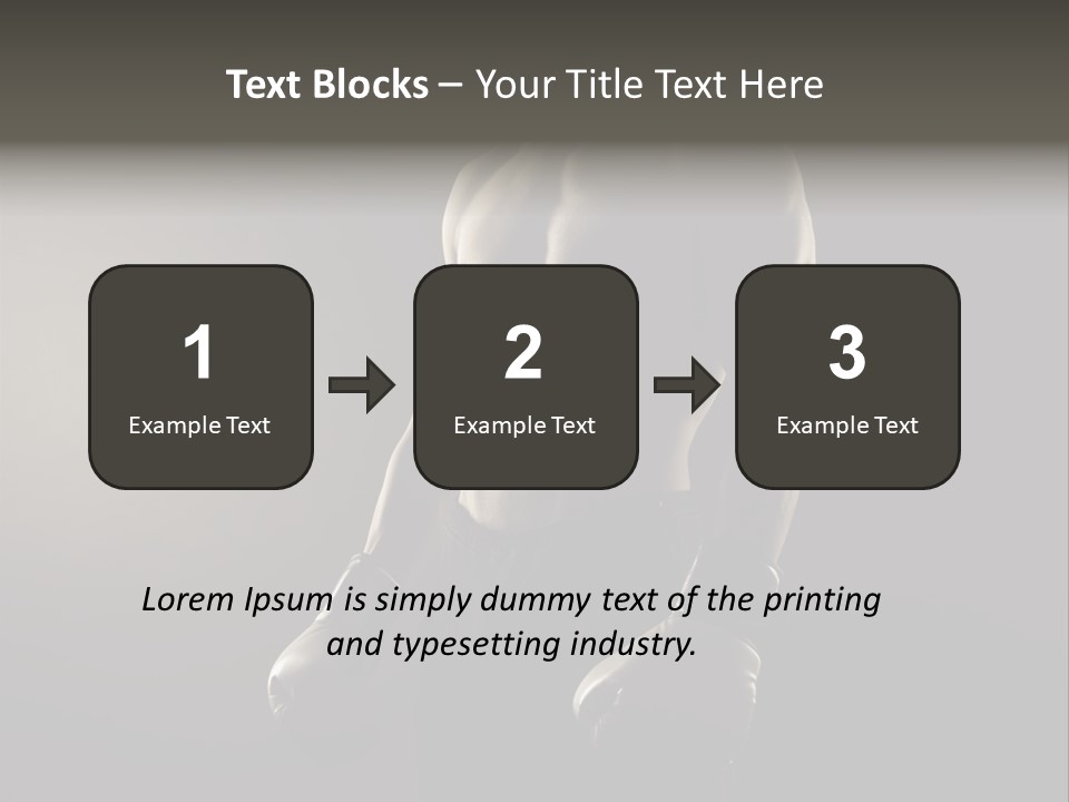 Sports Training Strongman Young Man PowerPoint Template
