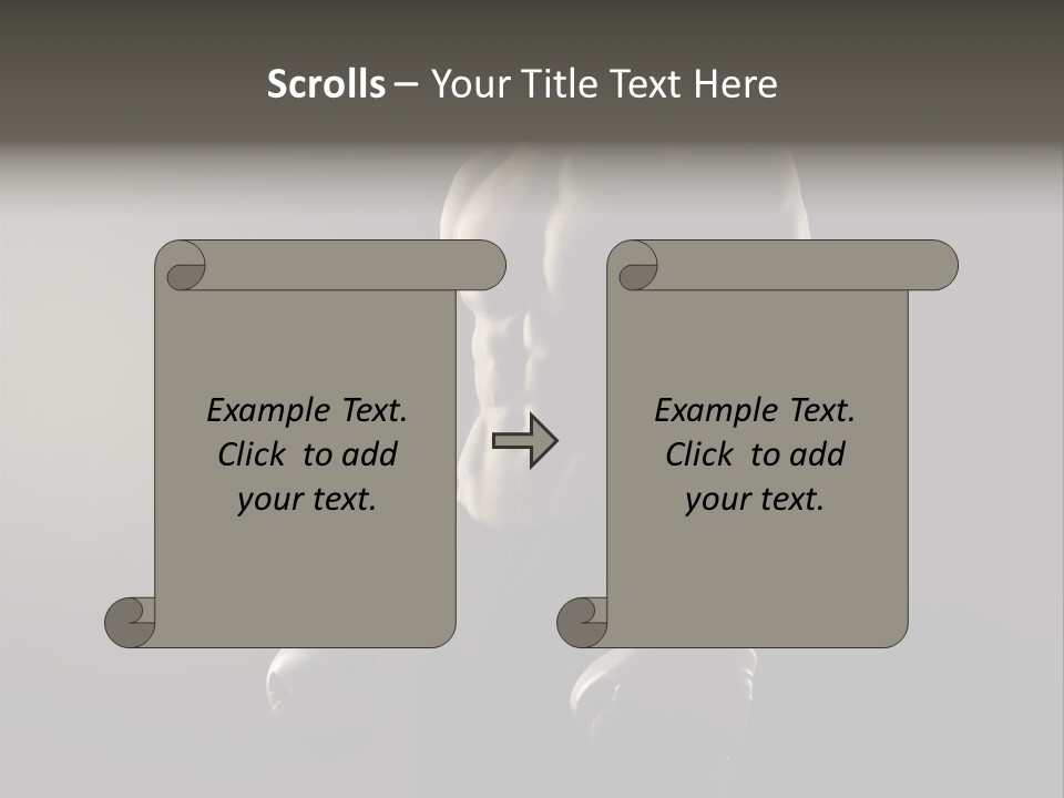 Sports Training Strongman Young Man PowerPoint Template