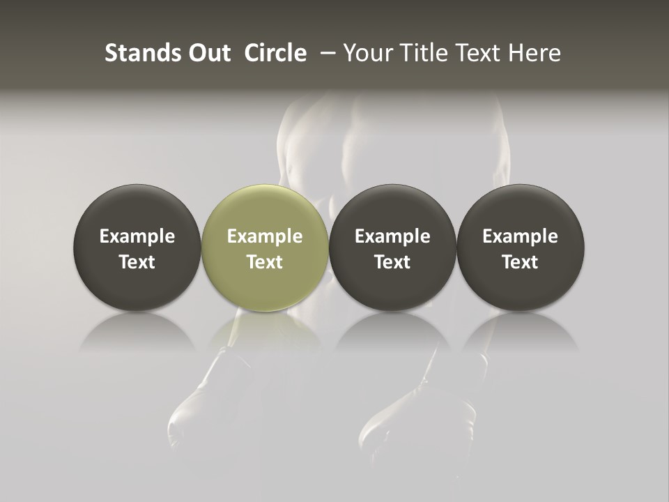 Sports Training Strongman Young Man PowerPoint Template